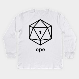 Natural Ope (black) Kids Long Sleeve T-Shirt